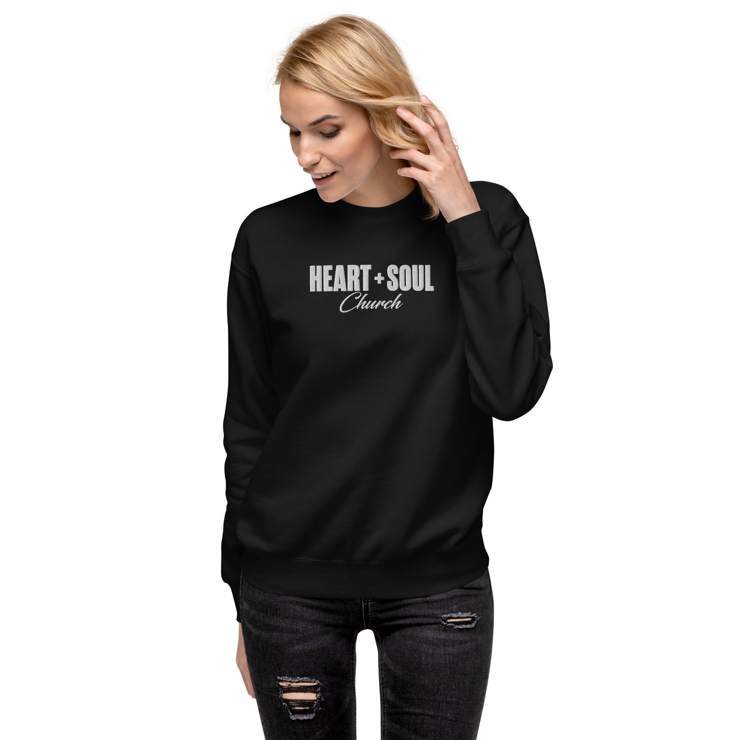 H+S Embroidered Logo Unisex Sweatshirt