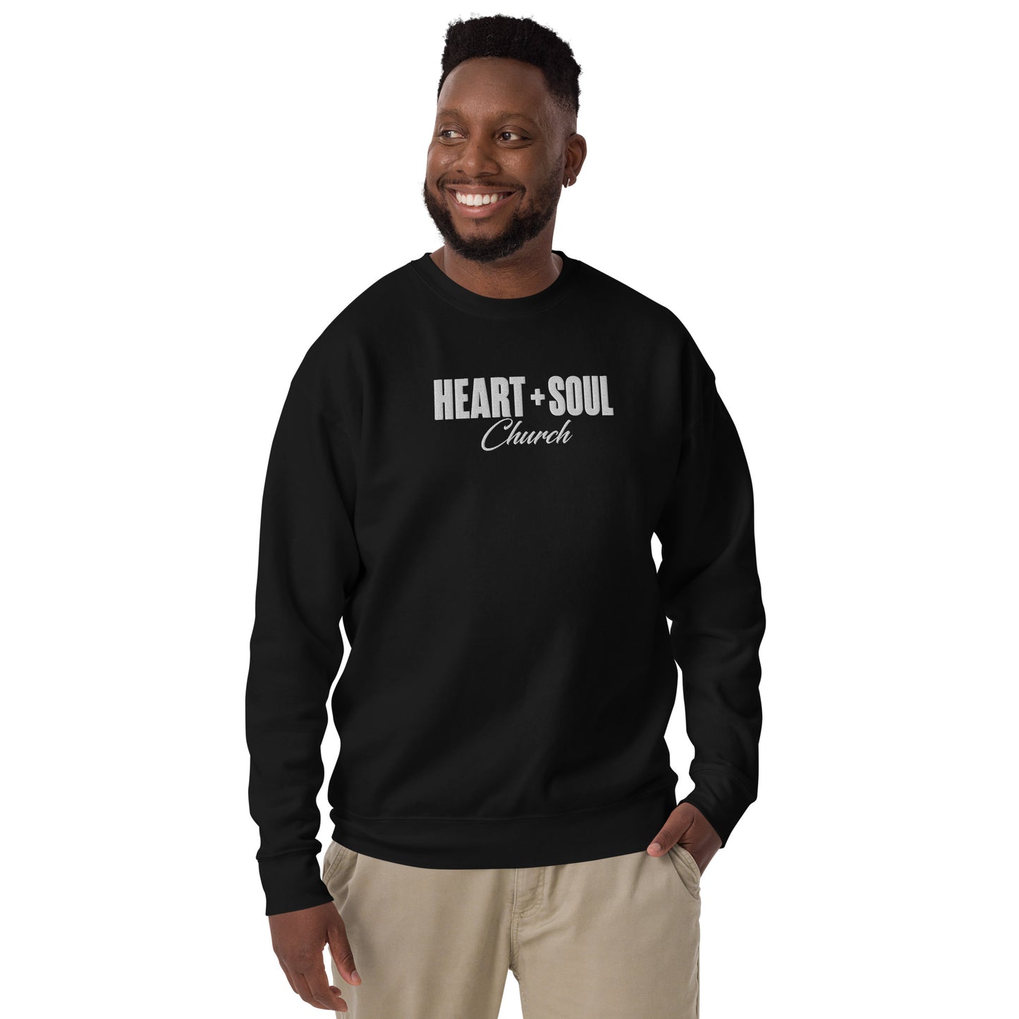 H+S Embroidered Logo Unisex Sweatshirt