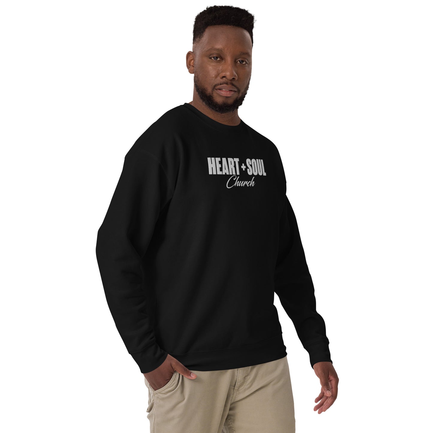 H+S Embroidered Logo Unisex Sweatshirt